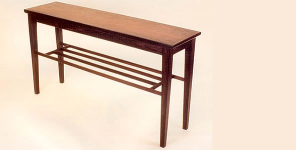 Fine Custom Woodworking - Hall Sofa Table