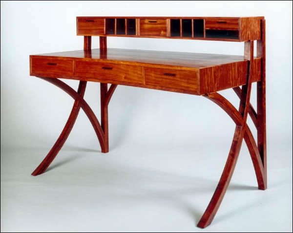Fine Custom Woodworking - Tiger Desk